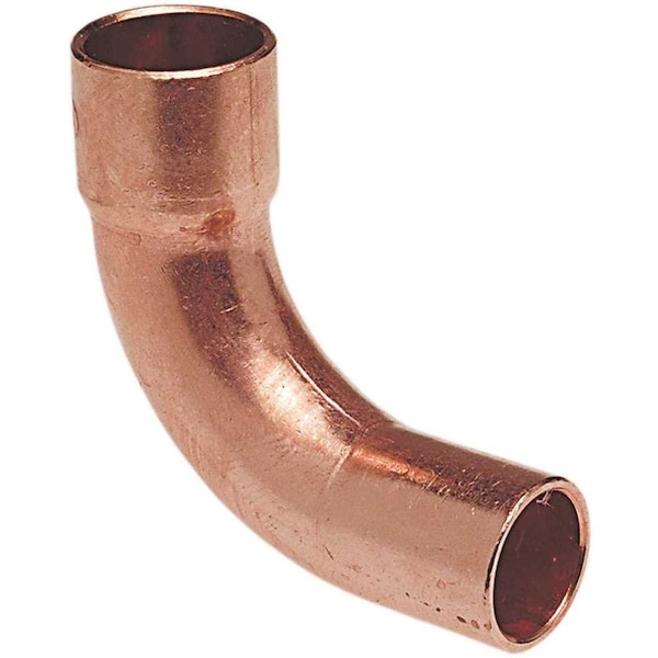 1/4 in. Wrot Copper 90-Degree Ftg x C Long Radius Elbow